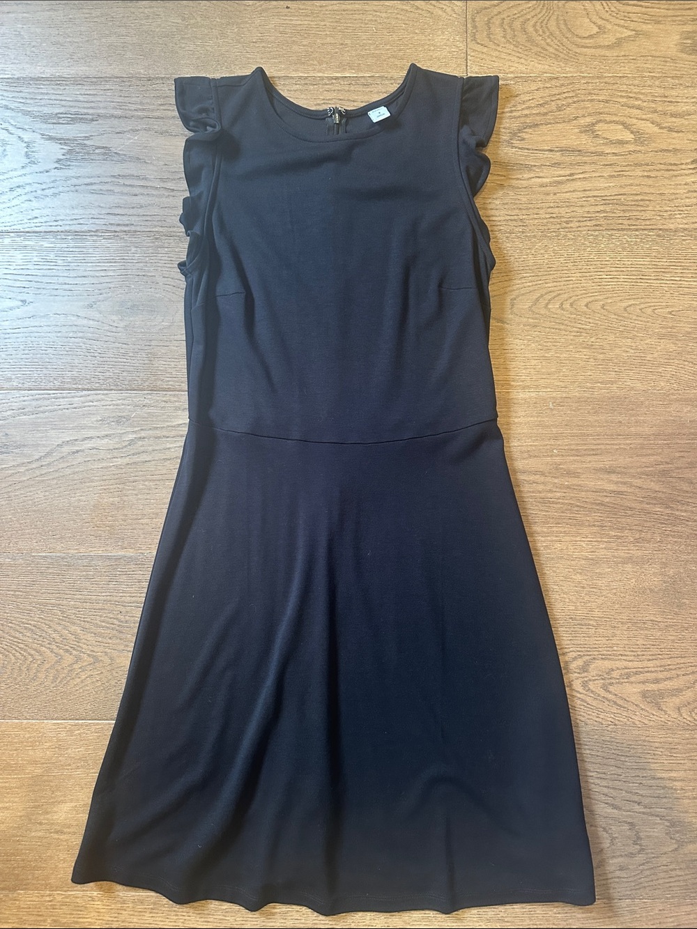 Old Navy Black Ruffle Sleeve Mini Dress